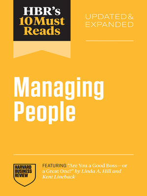 cover image of HBR's 10 Must Reads on Managing People